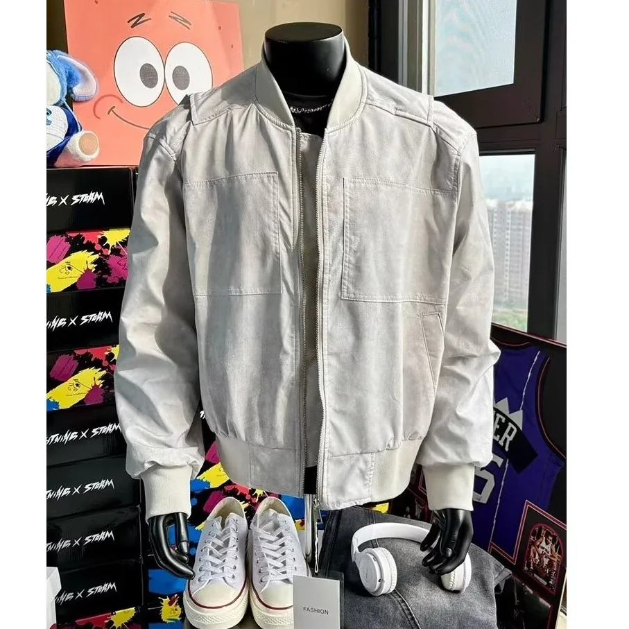 

Американский бейсбольный джет в стиле ретро, мужская осенне-зимняя рабочая одежда, верхняя одежда Thiened, модная брендовая одежда из полиэстера и нейлона...