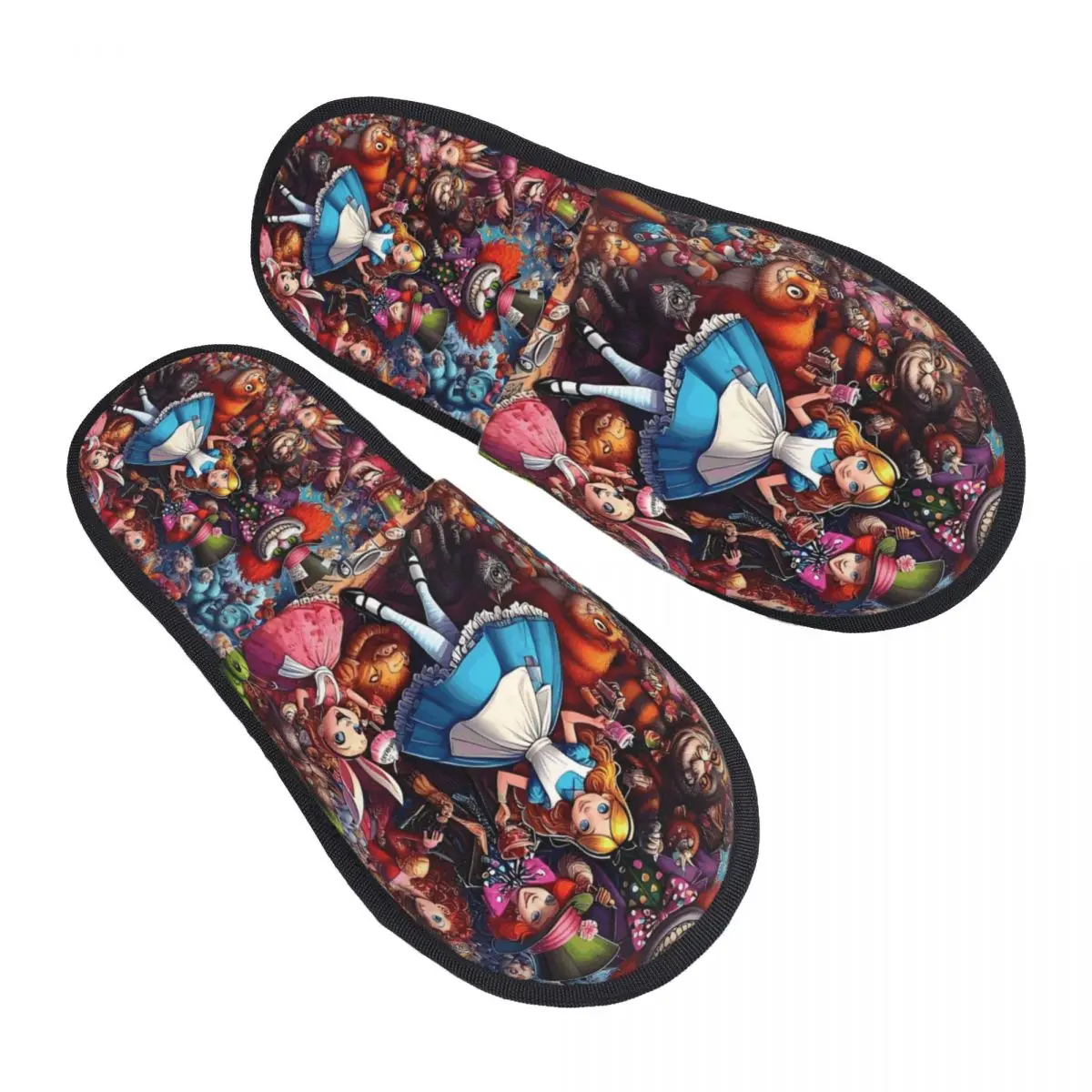 

Гостевые тапочки Мэри Энн MAT на заказ для женщин для ванной комнаты, домашние тапочки «Алиса в стране чудес»