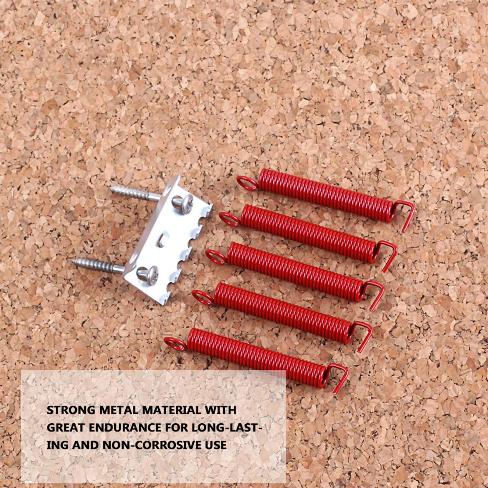 

1Set Guitar Bridge Claw and Spring Combo Hard Metal Electric Guitar Tremolo System Accessory Flexible Adjustment Glossy Finish