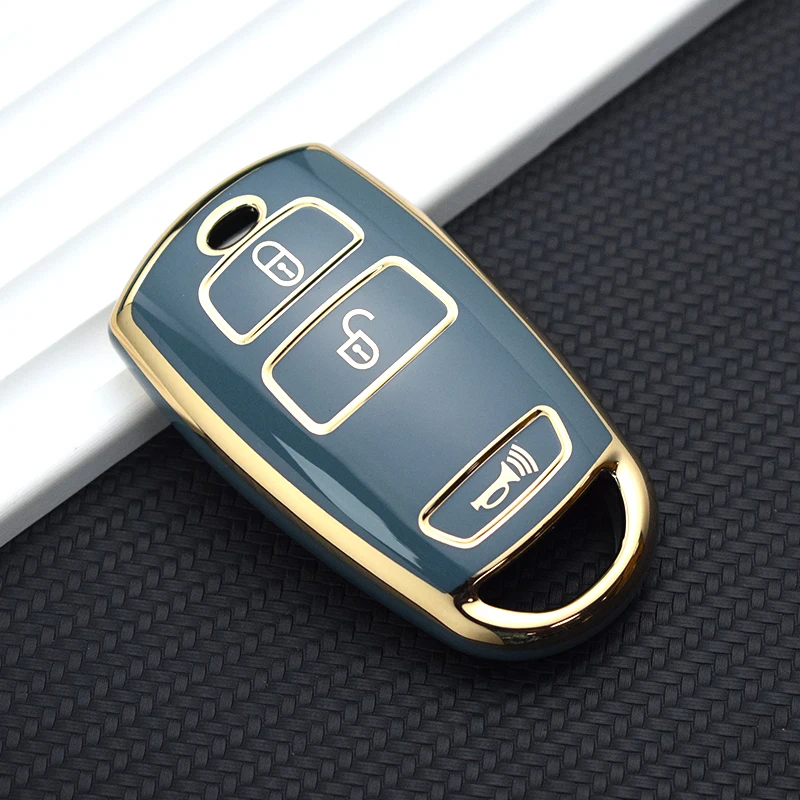 Car Remote Key Shell Fob Holder For Kia Grand Carnival Sedona TPU Car Key Case Cover Keychain Protector Accessories