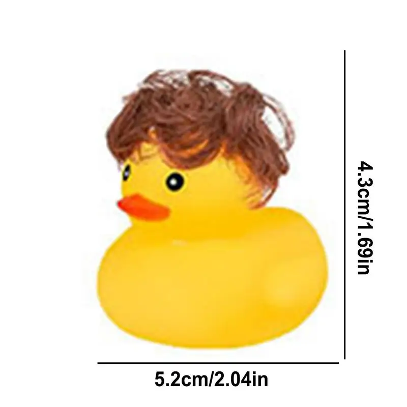 Rubber Cute Duck Toy Car Ornaments Yellow Duck Car Dashboard Decorations Sun Glasses Duck Toys for Auto Interior Accessories