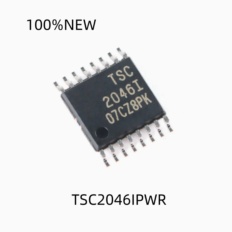 (10Pcs) 100% New Tsc2046Ipwr Tsc2046I 2046I Tssop-16 4-Wire Micro Touch Screen Controller Chip Ic