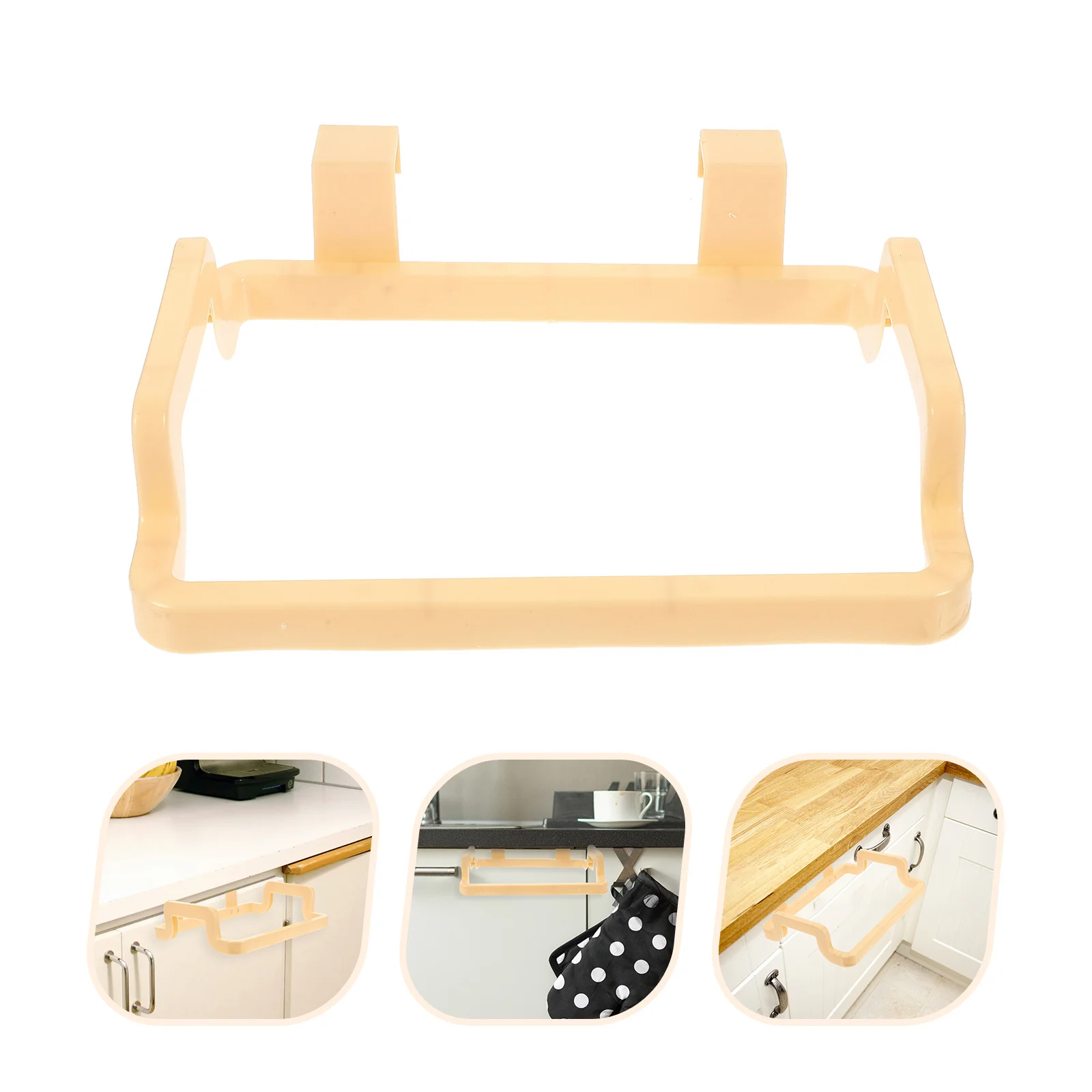 Yellow Kitchen Trash Bag Rack Cabinet Door Mount Garbage Holder For Bathroom Drawer Storage Organizer Rubbish Bag Rack