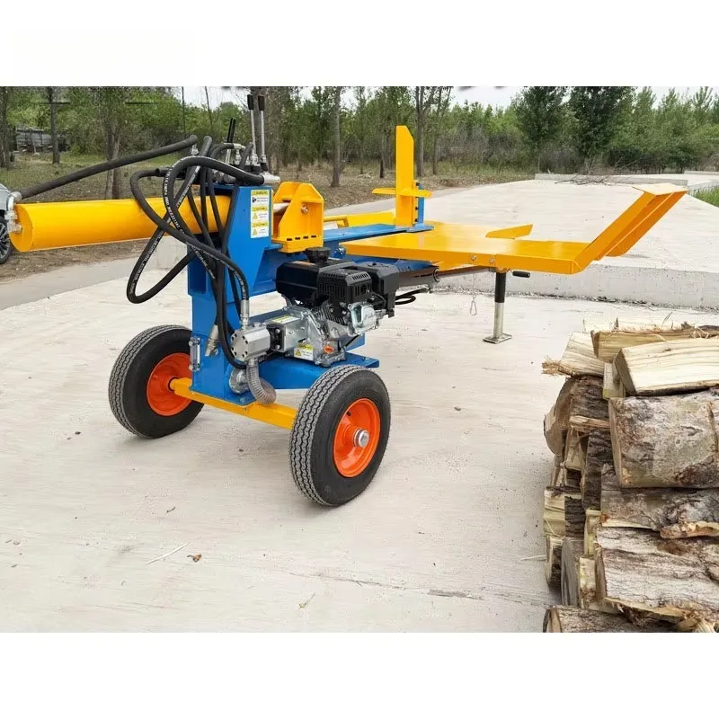 New 28 Ton Hydraulic Log Splitter Three Cylinder Automatic Horizontal Wood Splitting Machine