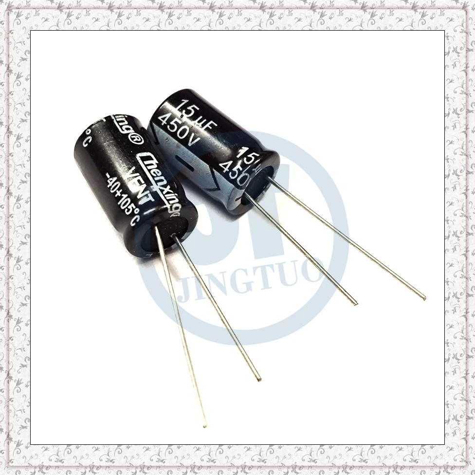 10 sztuk 15uF450V 450V15uF 15MFD 450WV 10*17mm promieniowy aluminiowy kondensator elektrolityczny