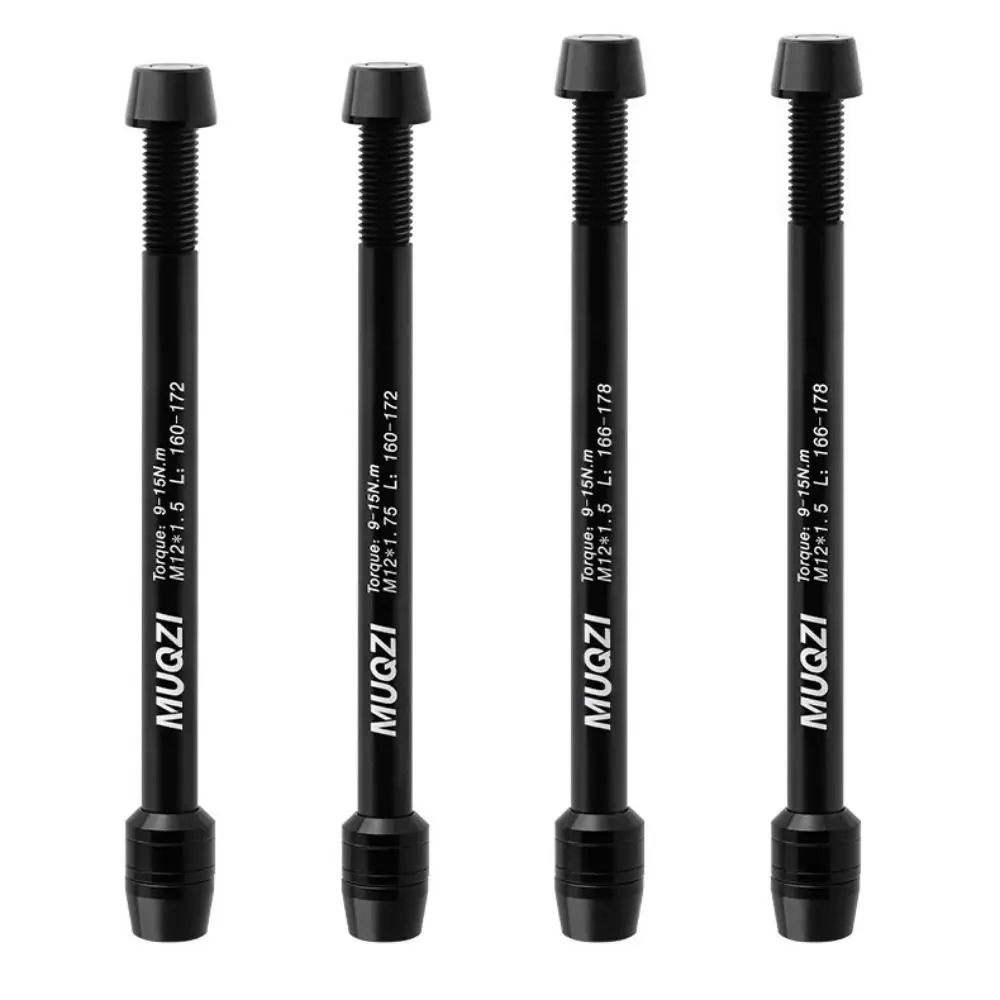 Front Rear Axle Bike Thru Axle Axle Lever M12*1.5/1.75MM Bike Hub Skewers 160-172 mm Bike Shaft Bike Barrel Shaft Trainer