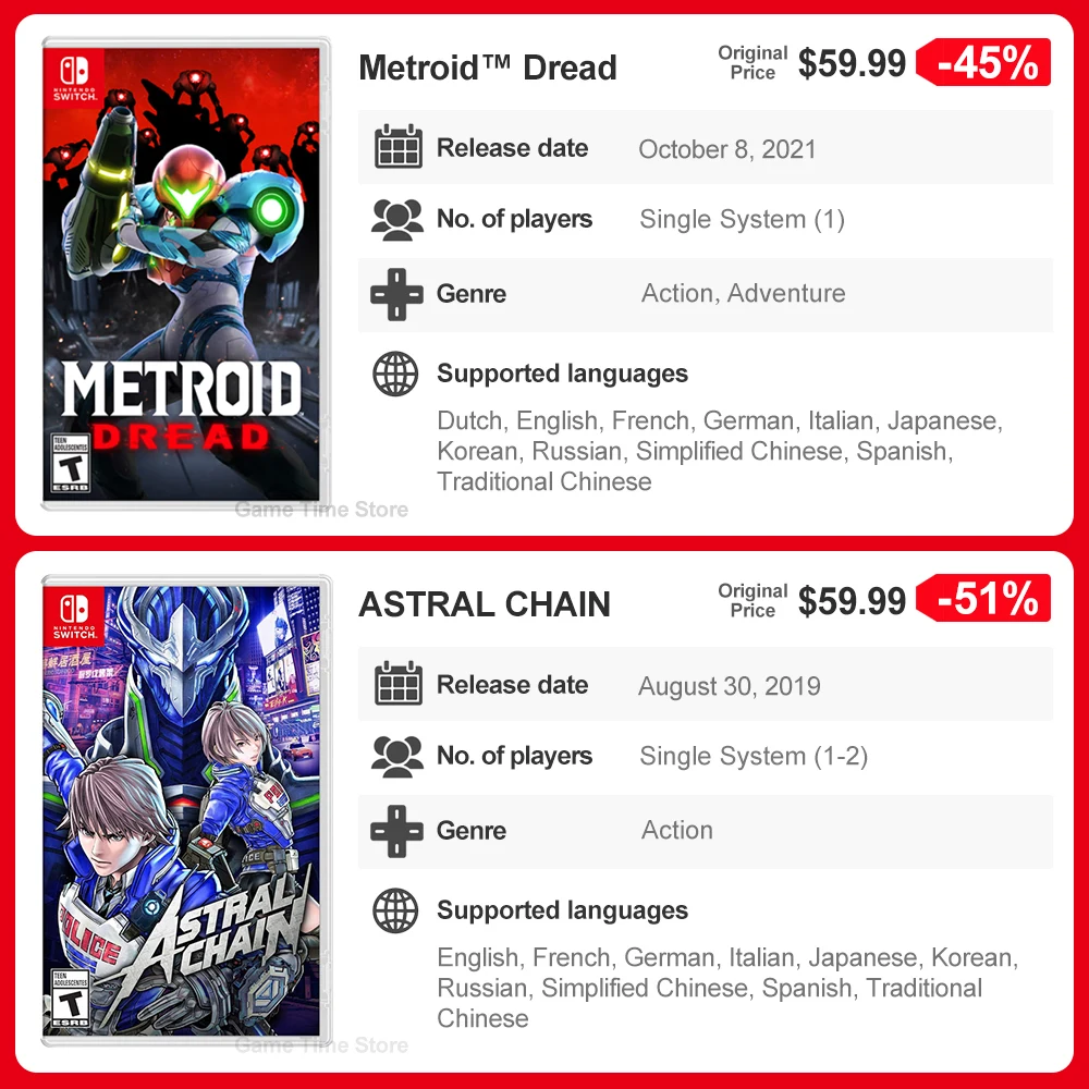 Рисунок 3 - Juegos Nintendo Switch Games Ofertas