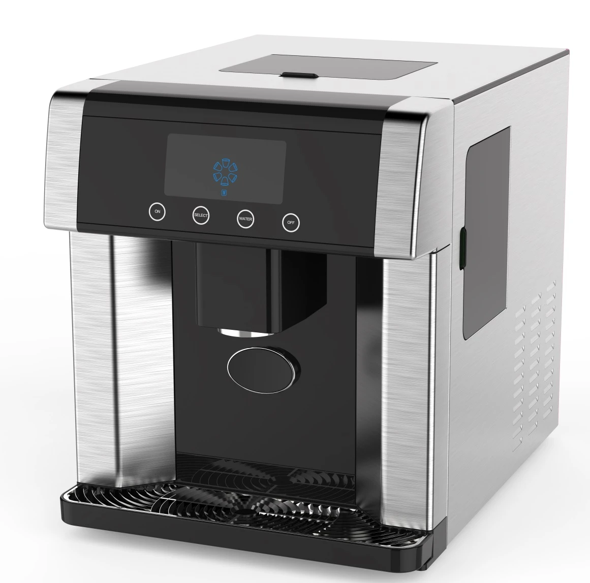 Máquina automática Ice Maker para bancada portátil, Cubo elétrico Making, função de auto-limpeza, 27lbs