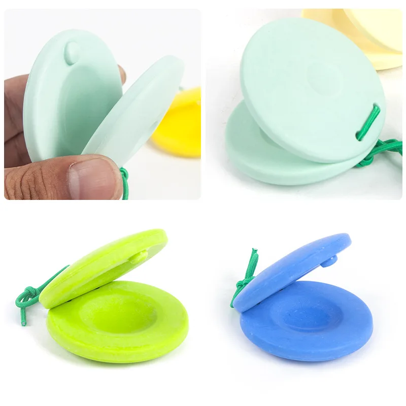 เครื่องดนตรีออร์ฟสำหรับเด็ก คาสตาเน็ตไม้ ของเล่นเด็ก อุปกรณ์ประกอบการแสดง เครื่องดนตรีเคาะจังหวะ ฝึกฝนจังหวะดนตรี TMZ