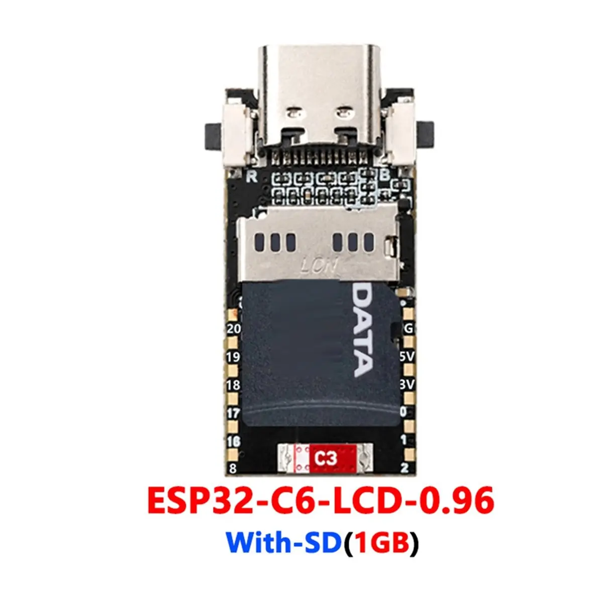 A85P -C6 LCD Development Board 0.96 Inch Display Screen with 1G SD Card ST7789 160x80 TV SD-Port QST LVGL