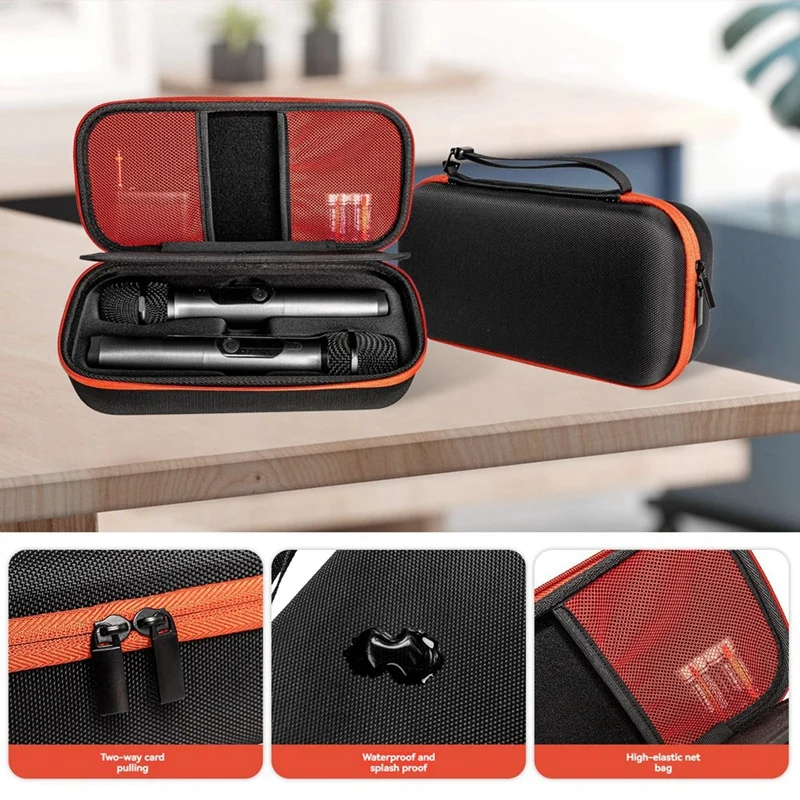 Microphone Storage Bag For JBL Partybox Wireless Mic Bluetooth Microphone Box Portable Travel Carrying Case