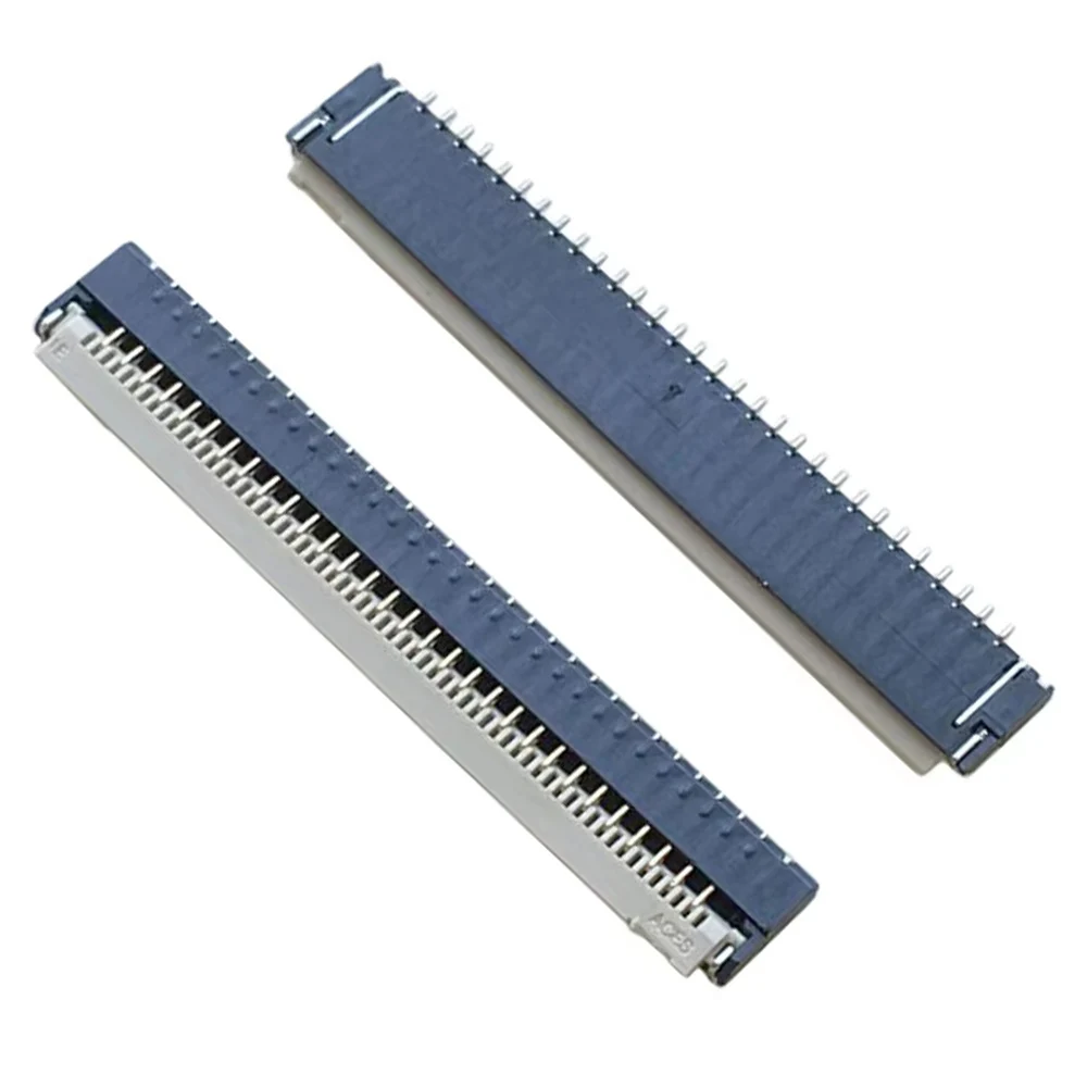 5-50PCS 30Pin Clamshell Socket FPC FFC Flat Cable Connector 0.8mm Pitch 30p Flip Type Gold Pin FPC Socket Connector
