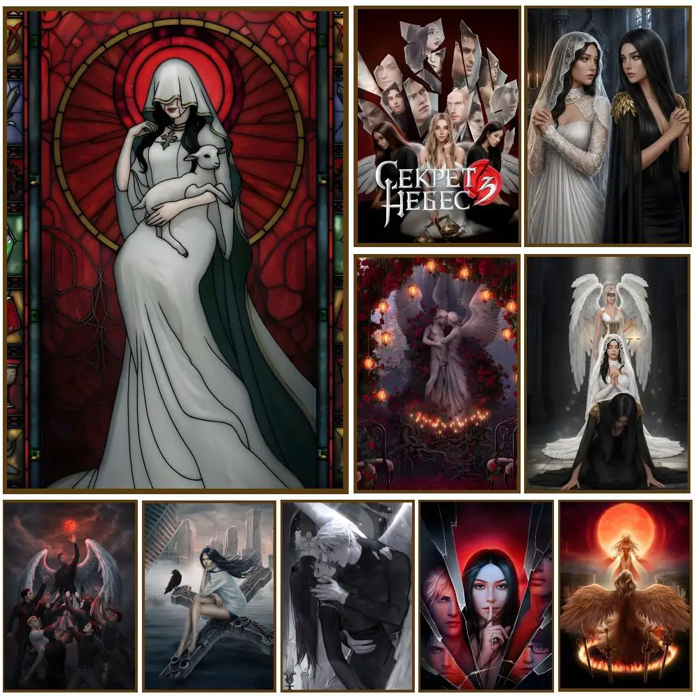 Heaven's Secret game Poster Self-adhesive Living Room Bedroom Party Bar Decor Moisture-proof Fade-resistant HD