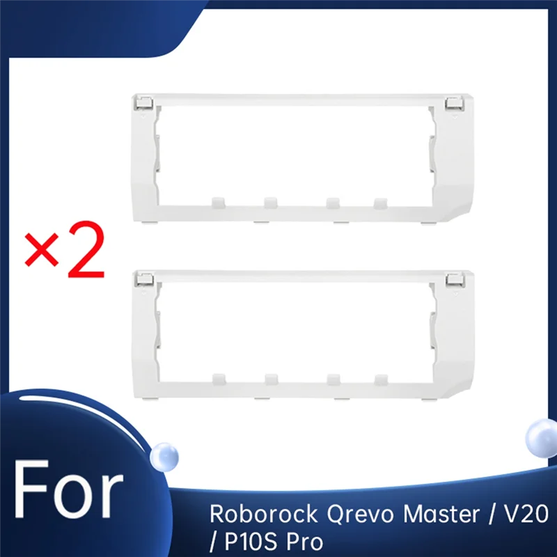 ABUD-2 Pcs Main Brush Cover For Roborock Qrevo Master / V20 / P10S Pro Self Emptying Robot Vacuum Enhanced Cleaning Efficiency