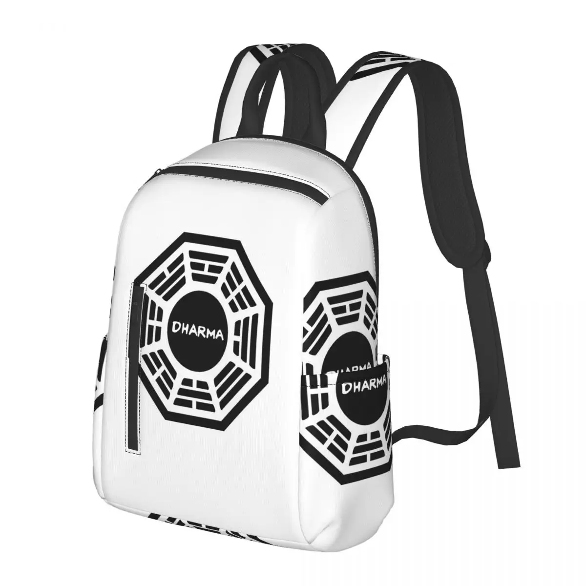 

The Dharma Initiative Student Backpack School Bag Hiking Travel Daypack for Boys Girls Bookbag Shoulder Bags