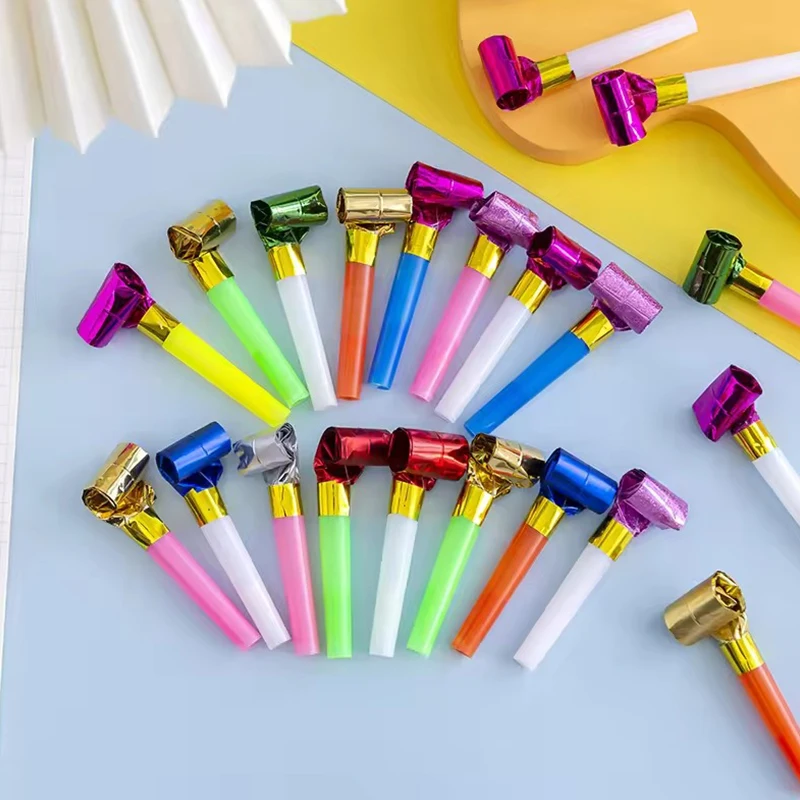 10/20/40PCS Fun Cheering Up Blowing Dragon Whistle Noise Making Prop for Carnival Gift Sport Meeting Festival Birthday Party ZYF