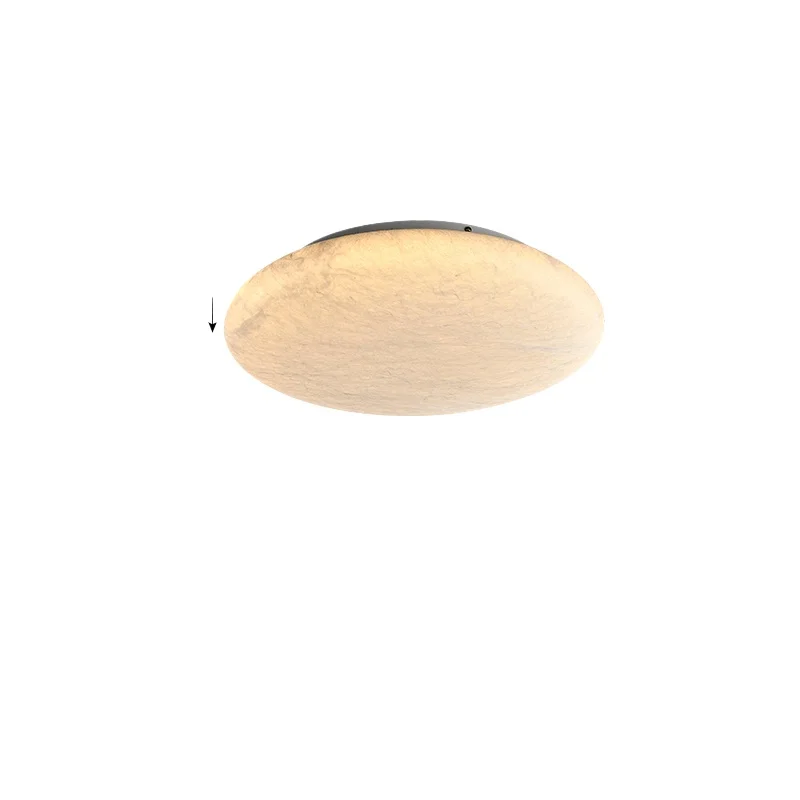 

French cream Fengzhen mulberry silk ceiling lamp high-end living room bedroom study lamp