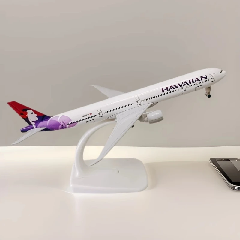 

For Hawaiian B777 Airlines B777 Airplane Model Plane 20cm Aircraft Alloy Diecast With Landing Geal Home Decor