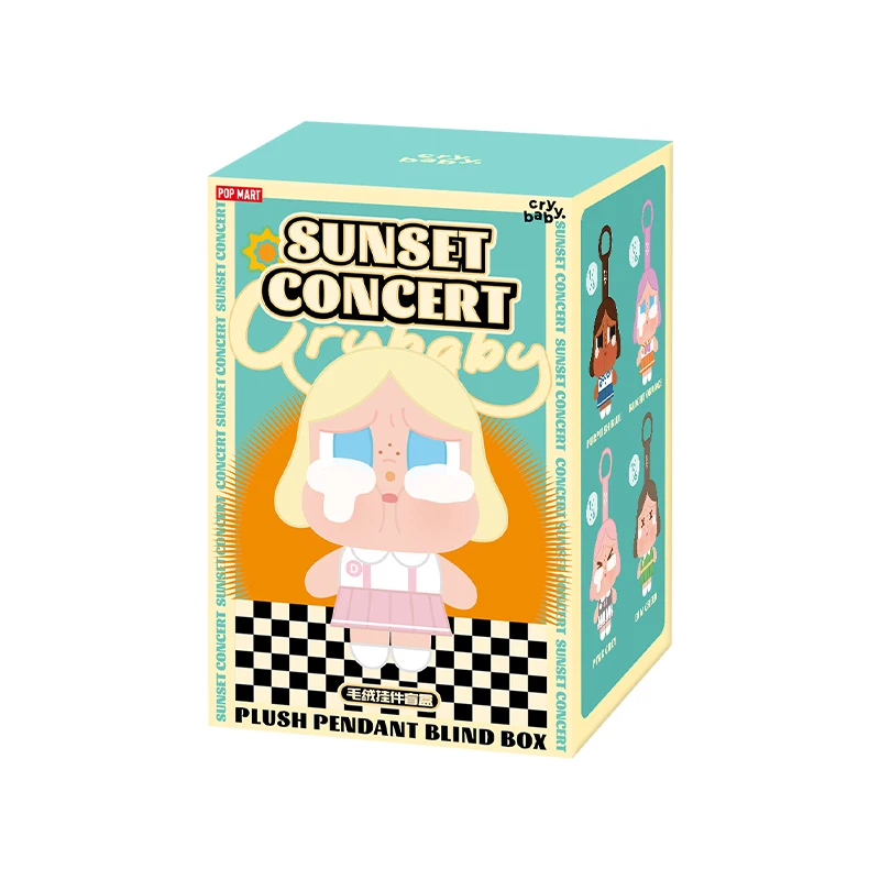 Caja ciega genuina de 14cm, serie Crybaby Concert Club, bolsa de vinilo, accesorios colgantes, versión de colección, caja ciega, juguete para regalo de cumpleaños