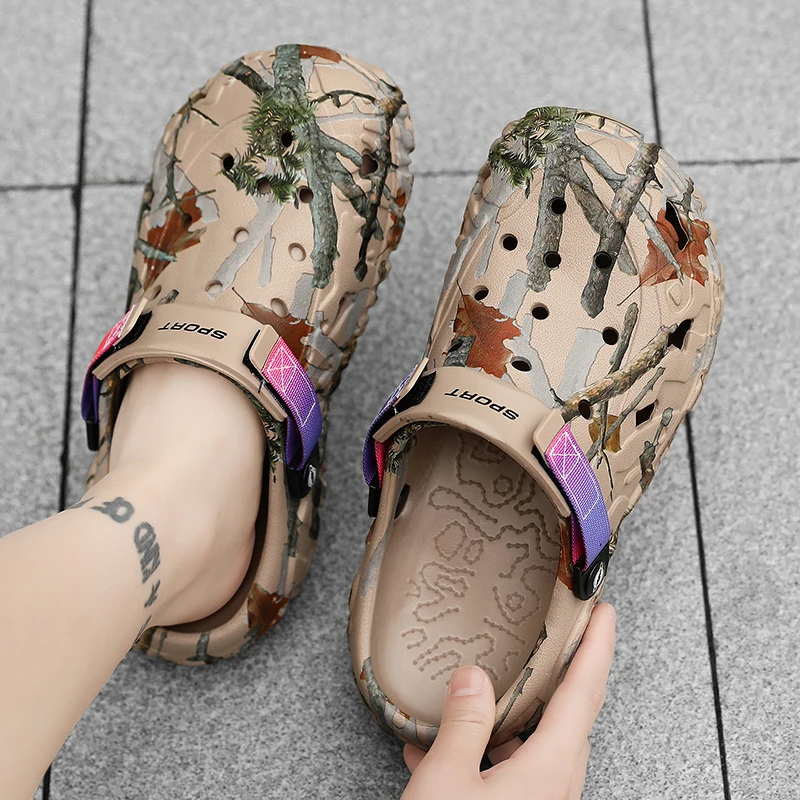 Men's Casual Beach Sandals With Comfortable Low Heels Lightweight_voghion.com