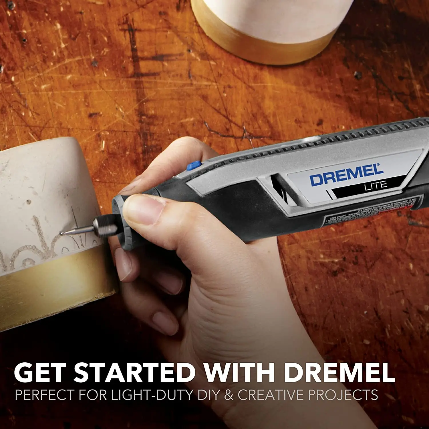 Dremel Lite 7760 4V Cordless Mini Electric Grinder Mill Machine Li-Ion Rotary Tool Variable Speed Engraving Pen USB Charging