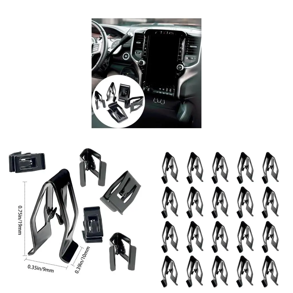 Metal Car Dashboard Clips Secure Interior Panel Fastening Universal Fitment Easy Push Lock Design for Multiple Vehicles