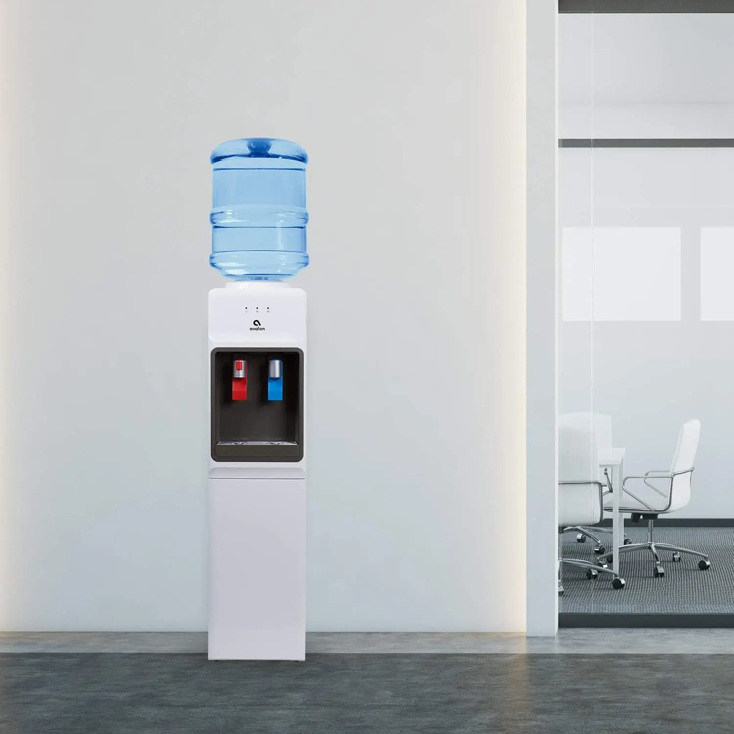 Distributeur d'Eau Chaude et Froide, Dispositif de Sécurité pour Enfant, Design Slim Innovant, Contient 3 ou 5 Gallons, Liste HI-UL