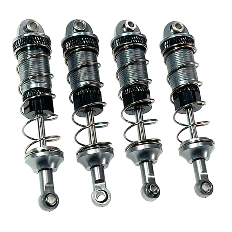 A73T 4Pcs Alloy Front Rear Oil Shock Absorber For MJX 16207 16208 16209 16210 H16 H16BM 1/16 RC Car Upgrades Parts