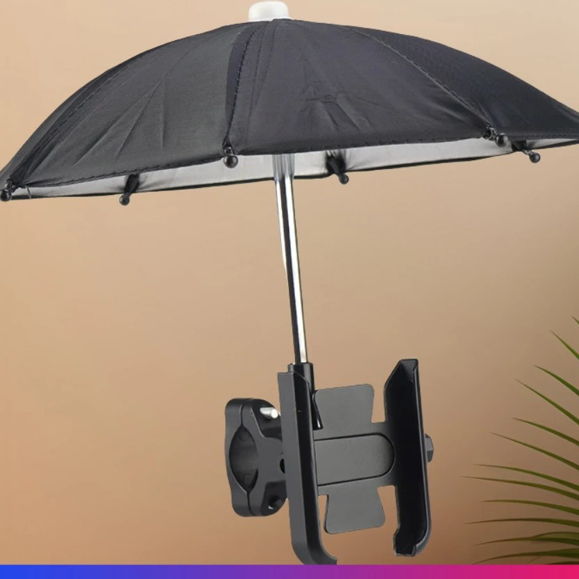 

Aluminum Alloy Universal Phone & Umbrella Holder - Navigation Mount for Motorcycle, Bicycle & EV