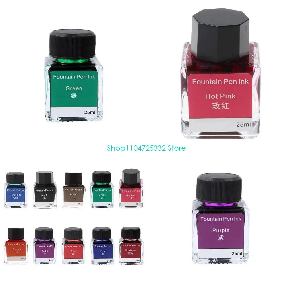 

P5EA Colorful Non-carbon for Dip Fountain Pen Writing Painting Graffi