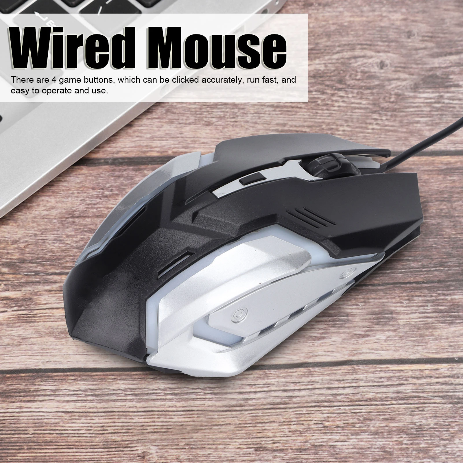 Computer Mouse Mouse Gaming Mouse Wired Wired Mouse USB Port Gaming Office Business Luminous Optical Computer Accessories
