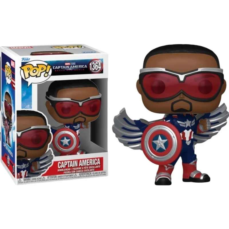Original Funko Pop Captain America 4 Brave New World Figure Marvel Red Hulk Sam Wilson Vinyl Sculpture Doll Limited Edition Toys - Image 4