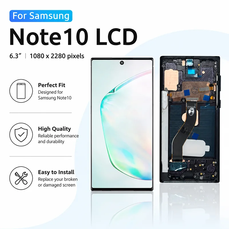 IPS For Samsung Galaxy Note 10 LCD SM-N970F SM-N970U Display Touch Screen For Galaxy Note10 Plus Display SM-N975F Replacement