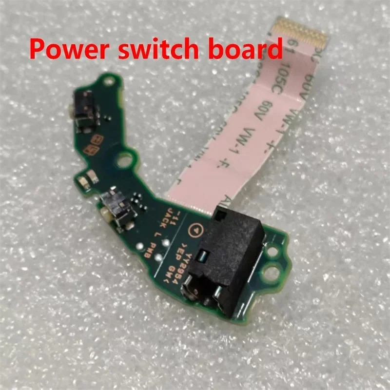 6. Placa de repuesto original para el puerto de carga y el interruptor de encendido de los auriculares inalámbricos Sony WH-1000XM5. Piezas de repuesto para la reparación de las almohadillas.