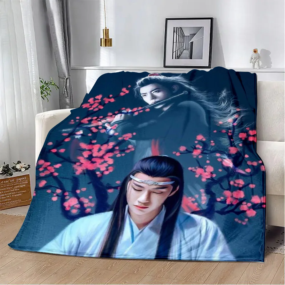 Drama The Untamed xiao zhan wang yi bo Printed Blanket Picnic Blankets Warm Soft and Comfortable Home Travel Birthday Gift