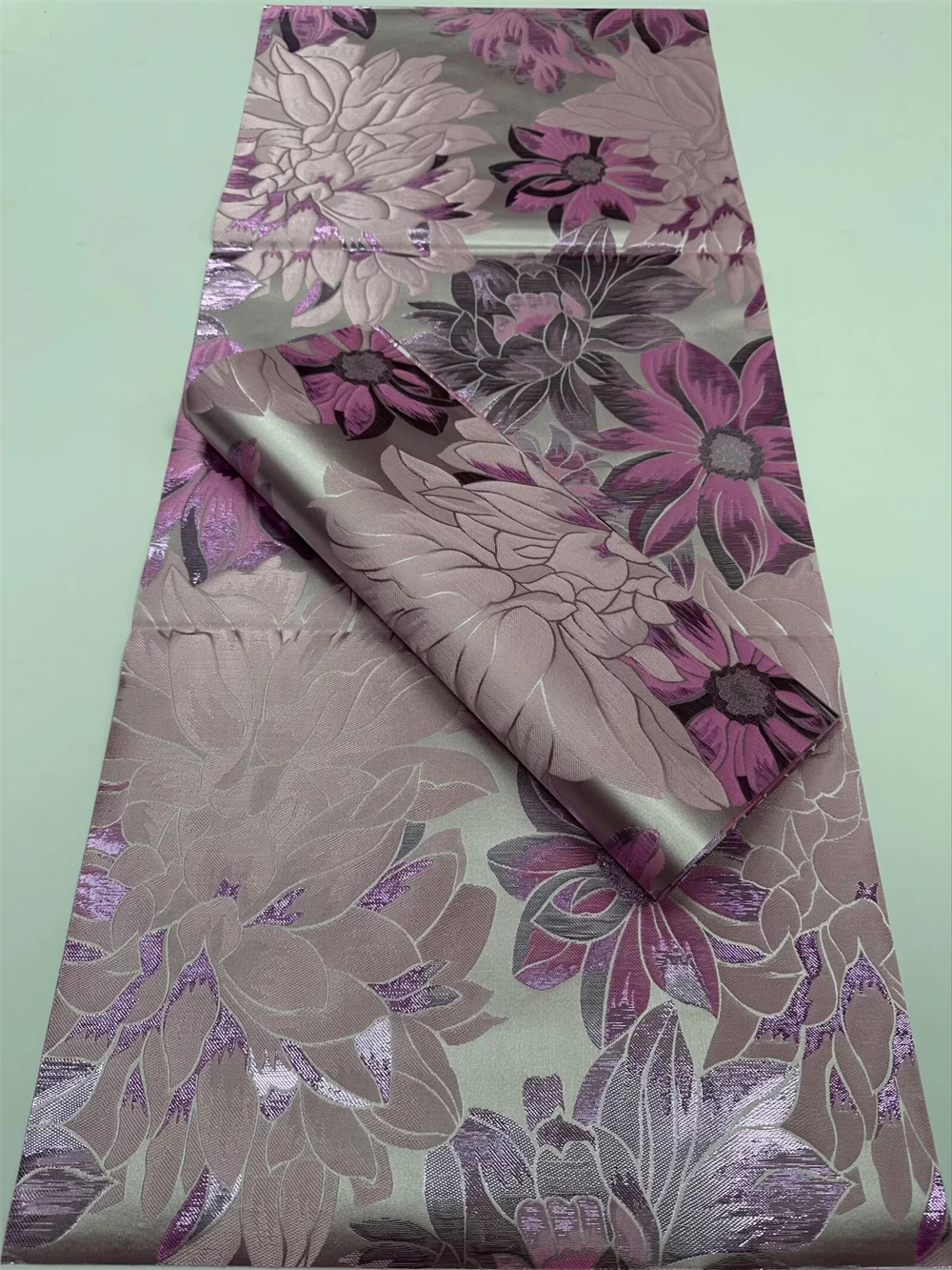 

2P Sego Gele Hayes Blue African sego Headtie Flower Prints Nigerian Women’s Head Wear Wrap for Party Wedding