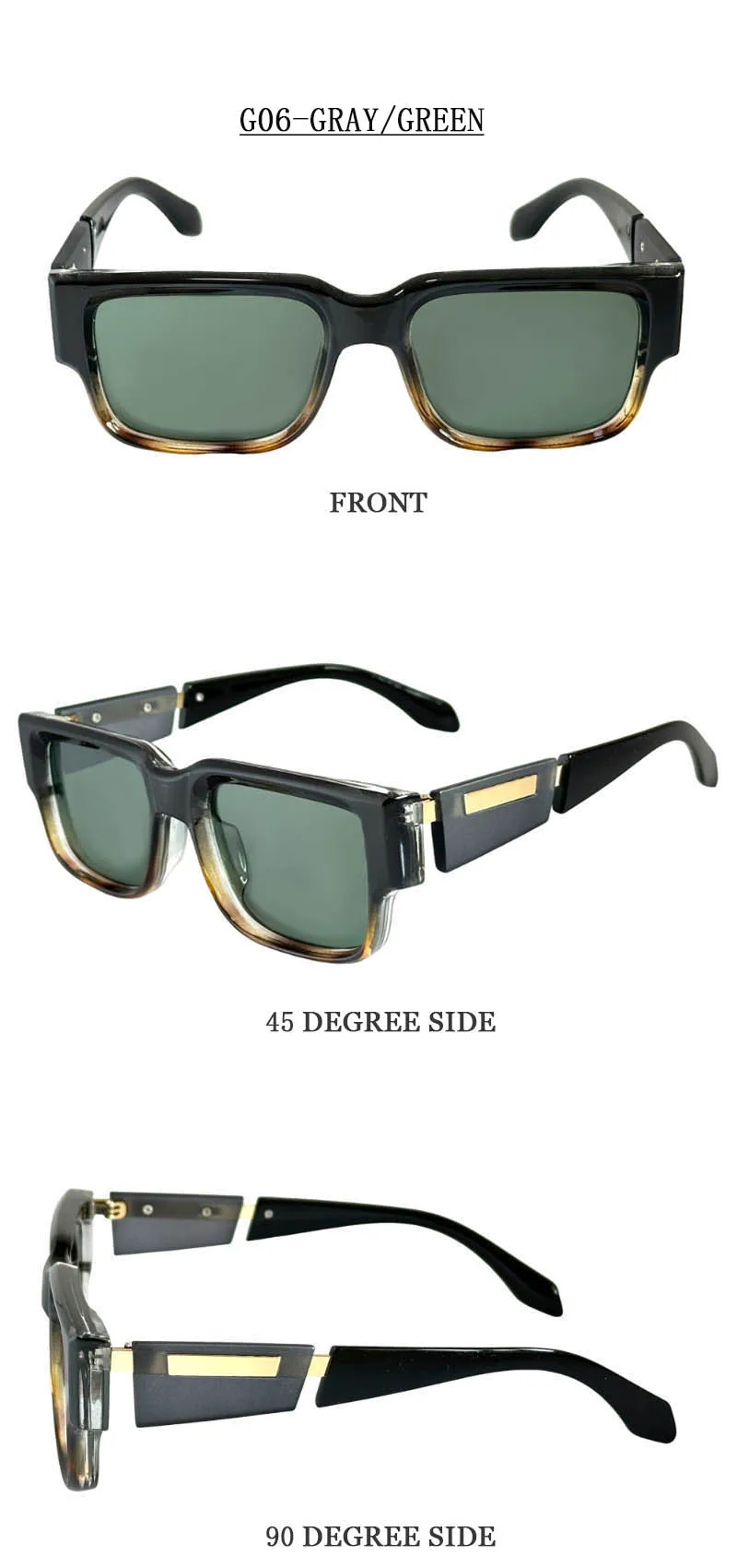 Quadratische Sonnenbrille für Herren, Vintage-Luxus-Sonnenbrille für Damen, 2025, Retro-Mode, Brille, Urlaub, Gafas De Sol Hombre, Lunette Soleil Femm – Detail 18
