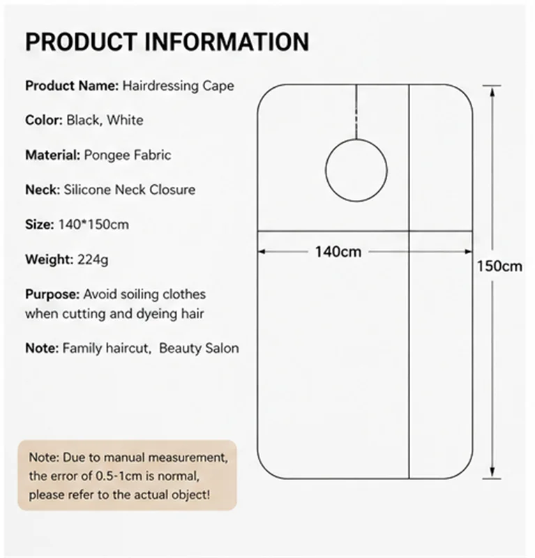 Silicone Collar Barber Cape High-quality Hair Styling Capes Neckline Adjustable Closure Salon Haircut Cloth Hairdressing Tools image 6