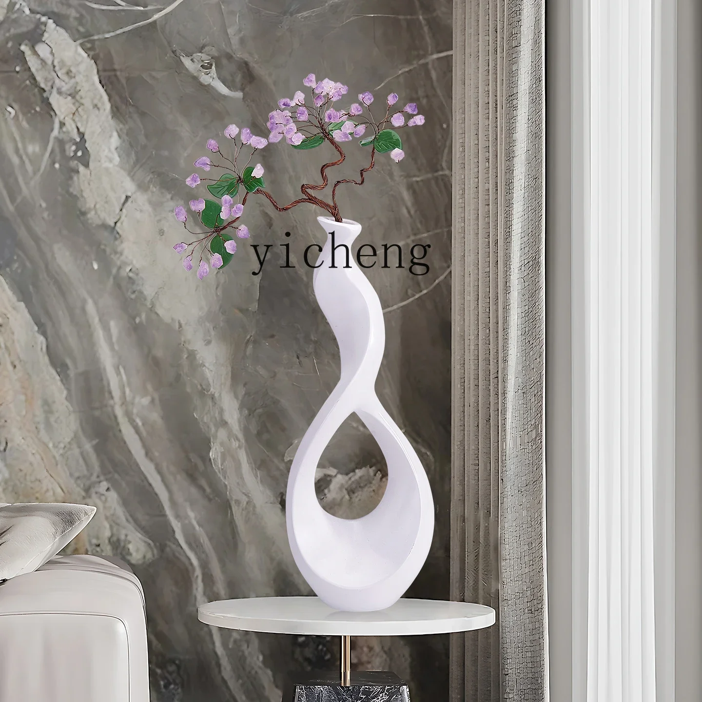 

HP6.8 Simple Modern Amethyst Vase Living Room Sofa Side Table Sideboard Decoration