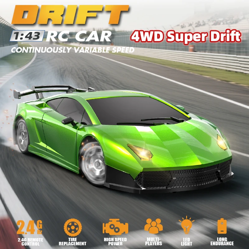 Mini RC Cars 1:43 RC Car High Speed 15KM/h 4x4 Four Wheel Drive Professional drift cars Suitable for children over 14 years old