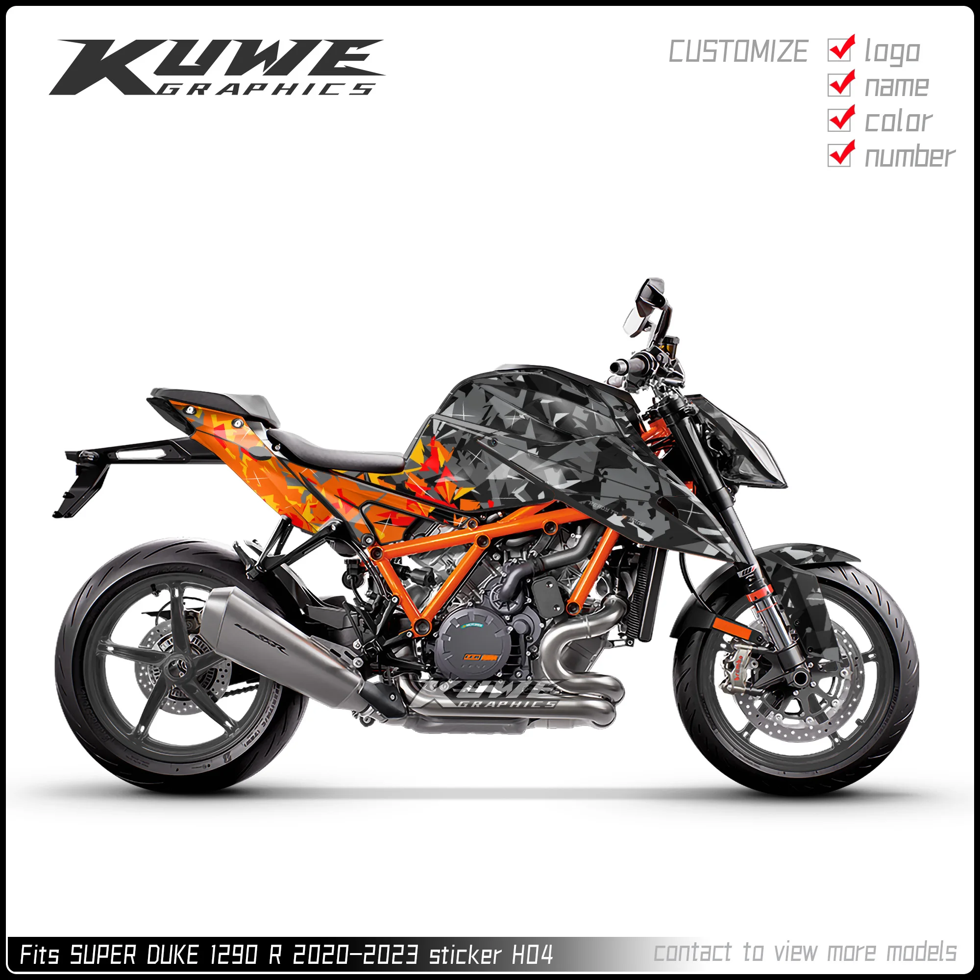 Suitable for KTM SUPER DUKE 1290 2020-2023 graphics kit decals kit sticker