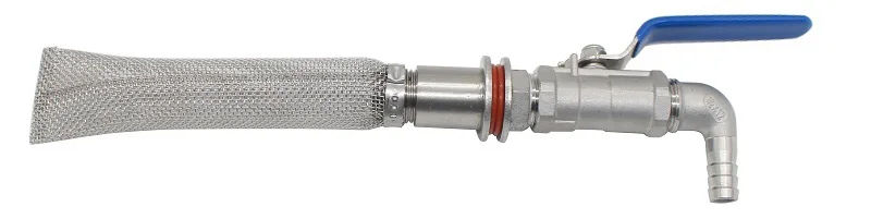 1/2 Zoll (DN15) Edelstahl 304 Kompakt-Kugelhahn ohne Löten und 8mm-25mm-25mm Schlauchanschluss für Heimbrau-Kessel – Detail 10