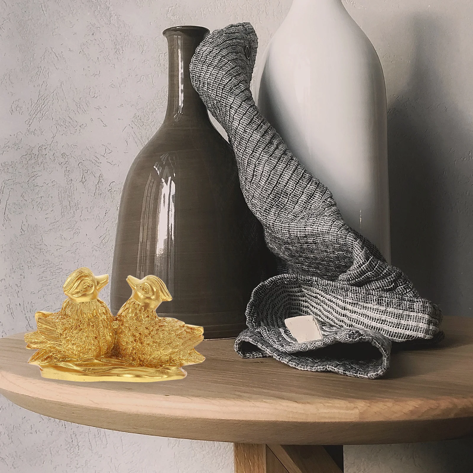 

Duck Resin Ornament Wedding Gift for Couples Feng Shui Duck Decor Home Office Table Decoration Lucky Charm