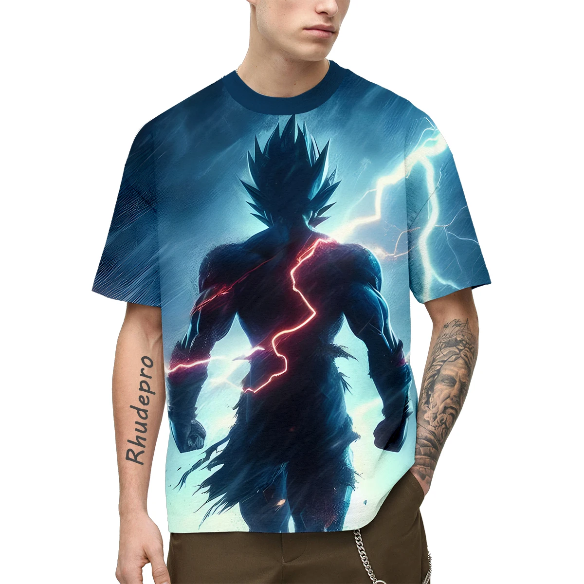 Camiseta de Cosplay de Dragon Ball Z Masculina e Infantil, Goku, Broli, Vegeta, All Over Print, Top Unissexo, Tamanho grande, Verão, Novo, 2022