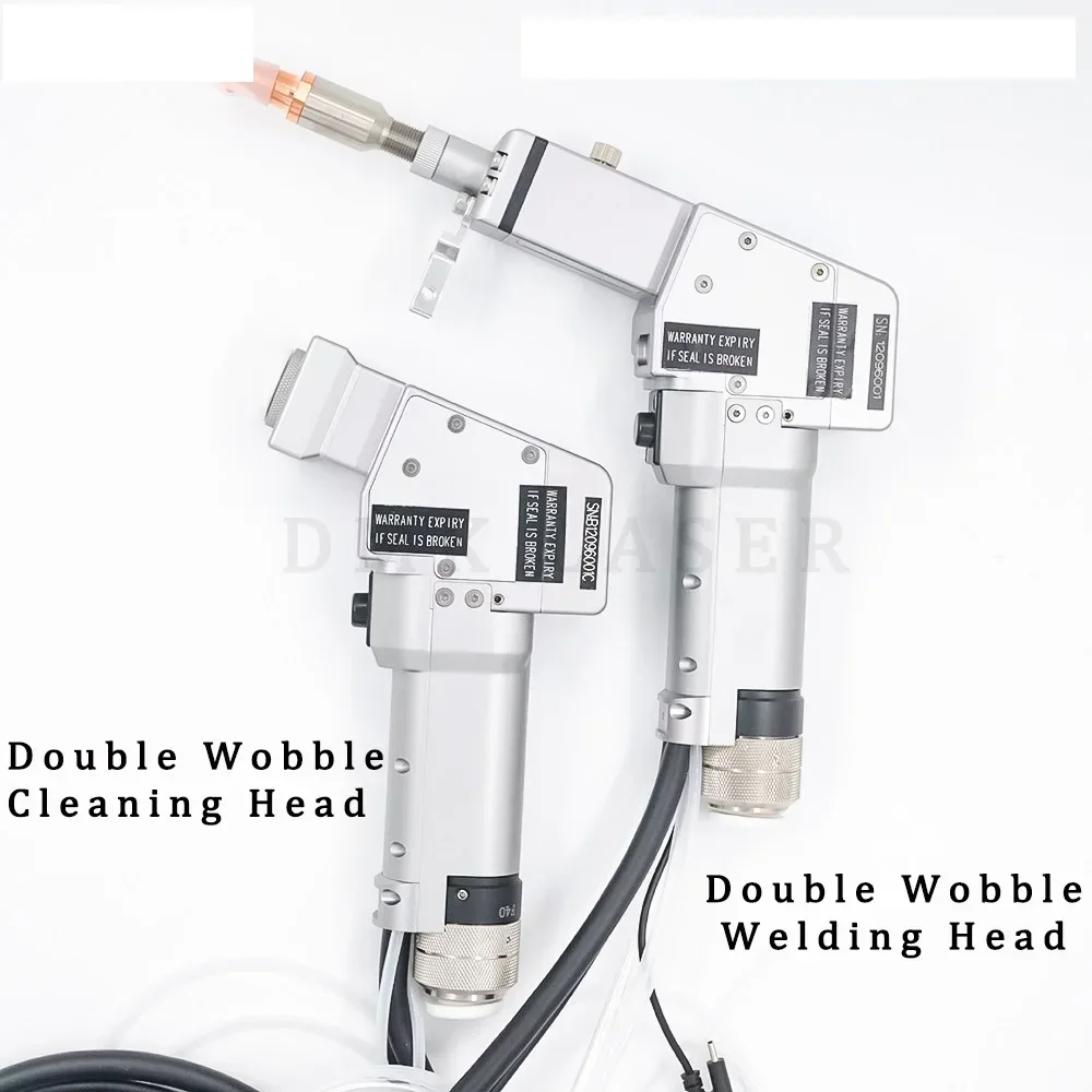 BBWT20C Biaxial Swing lase Hand-held Welding Gun+Wobble Cleaning Head 2 Heads in a Package Super Value Qilin Set