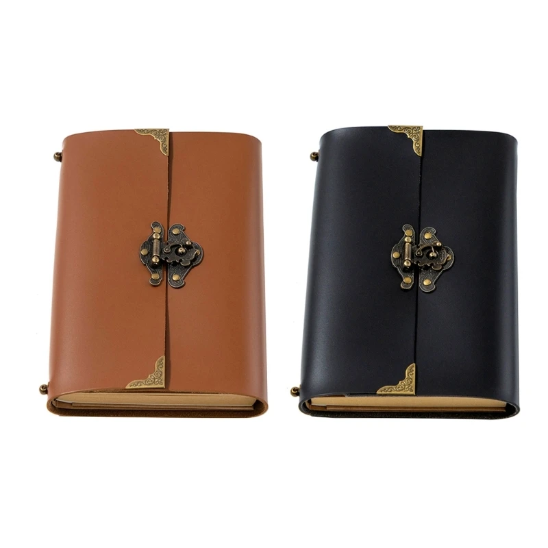 빈티지 PU 가죽 빈티지 노트, 일기 메모장, 나선형 문학 노트, 책 종이, 교체 가능한 저널 플래너, 문구 선물