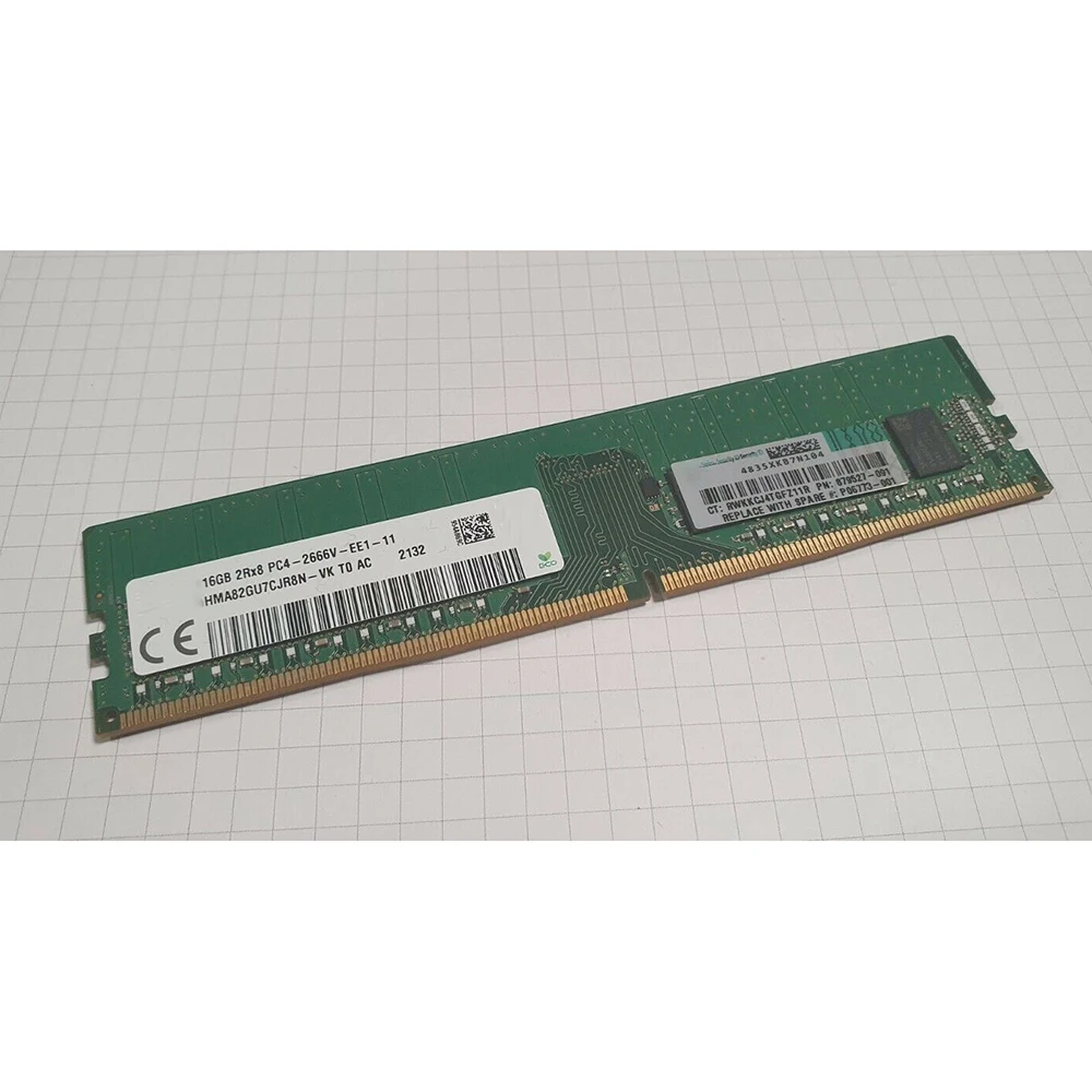 1 Stuks Nieuw Voor Hpe Ram 879507-b21 879527-091 P06773-001 16Gb Ddr4 2666 Ecc