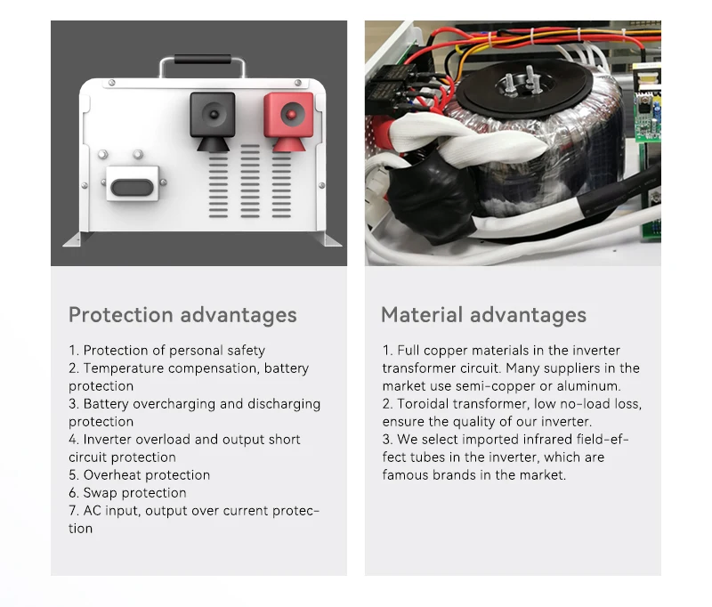 1KVA 5KVA 6KVA تيار مستمر إلى التيار المتناوب موجة جيبية نقية عاكس الطاقة Solax خارج الشبكة العاكس 3kw التردد المنخفض RV جهاز تحكم يعمل بالطاقة الشمسية العاكس