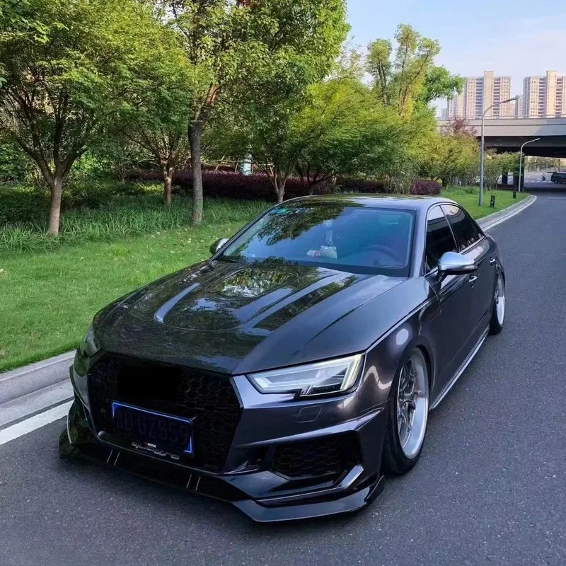 

A4 S4 carbon fiber hood hood