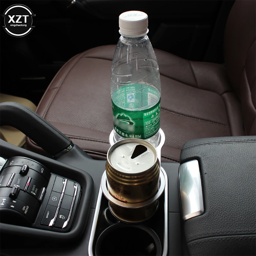 High quality Universal Double Hole Car Cup Holder / Drinks Holders Automotive Mount Holder Stand Car Bracket Drink Holder NEW